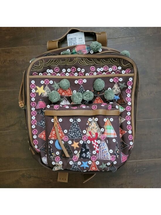 Free People The Falls Bexley Backpack Vintage Maximalist Hippie Retro Patchwork
